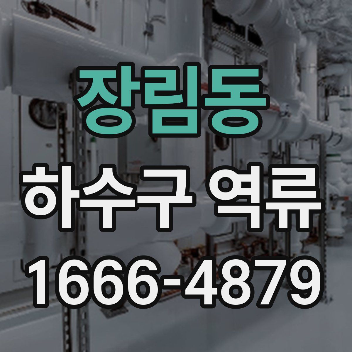 장림동 하수구 역류