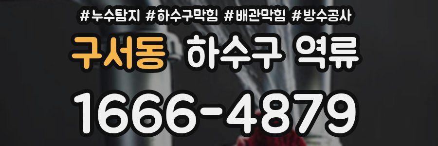 구서동 하수구 역류