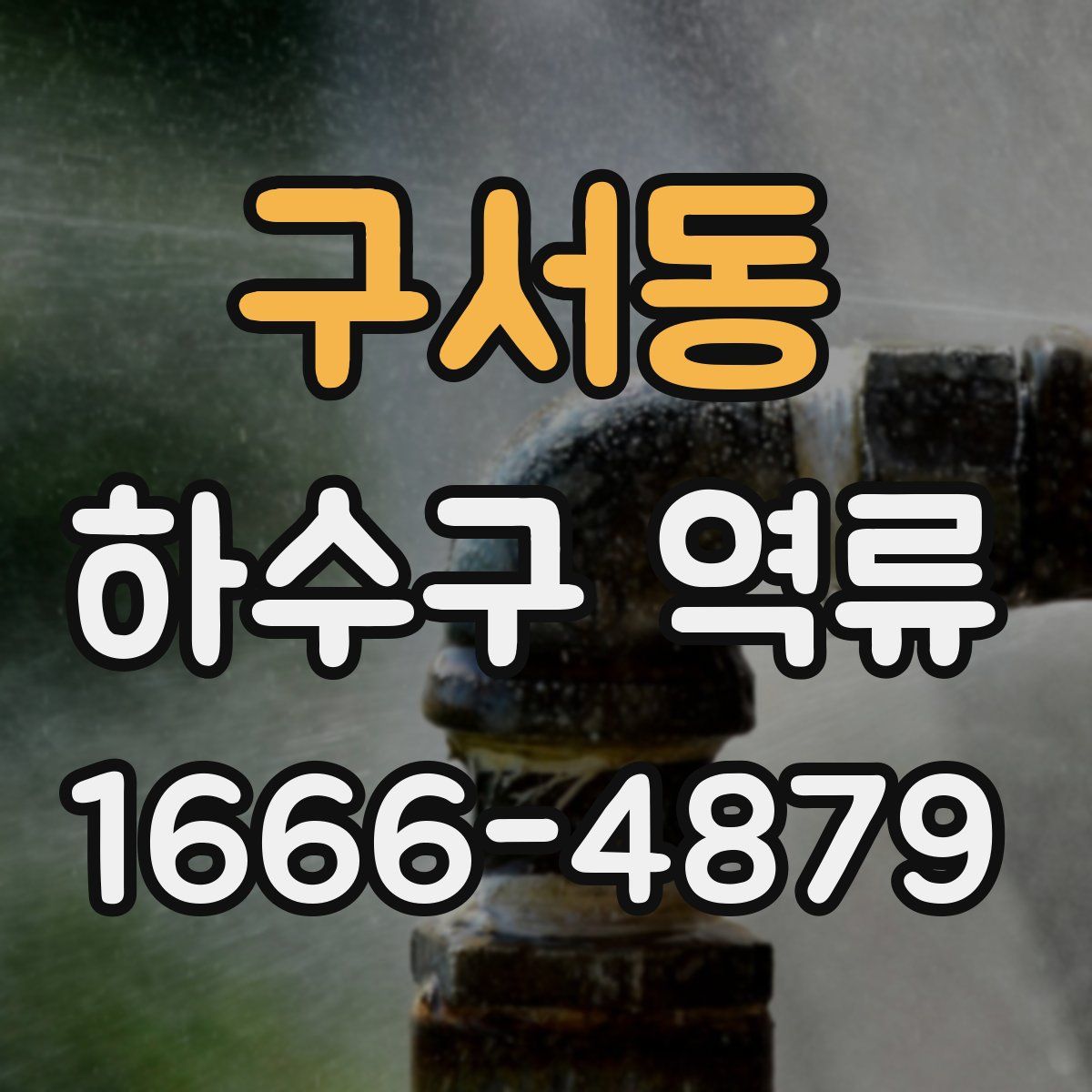 구서동 하수구 역류