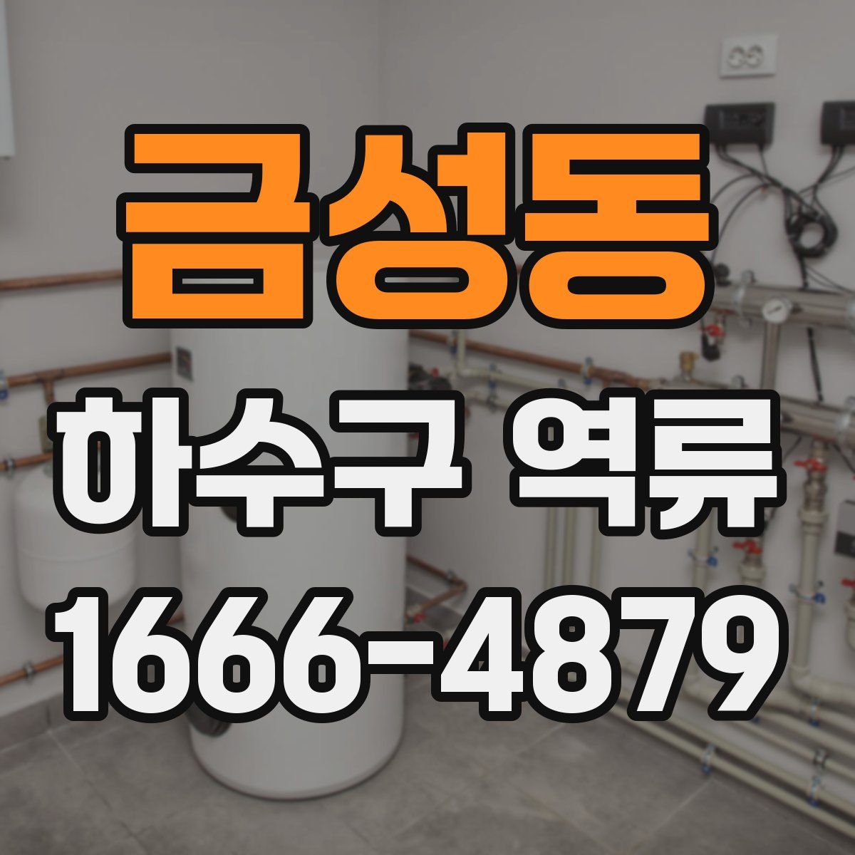 금성동 하수구 역류