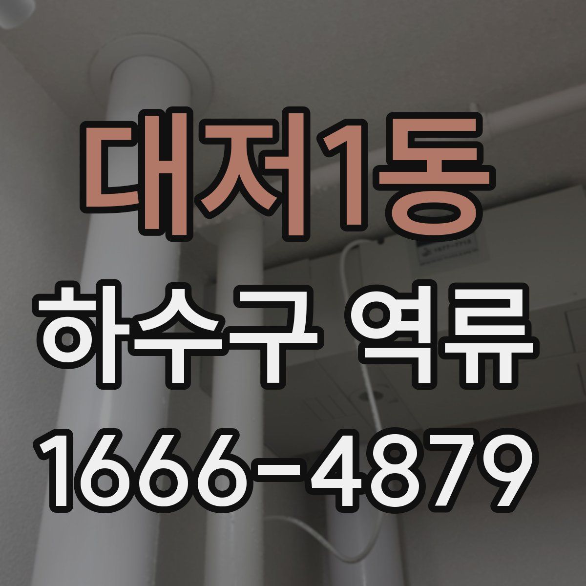 대저1동 하수구 역류