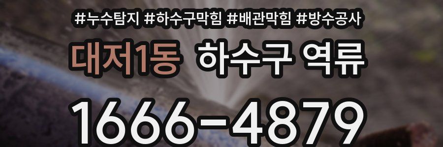 대저1동 하수구 역류