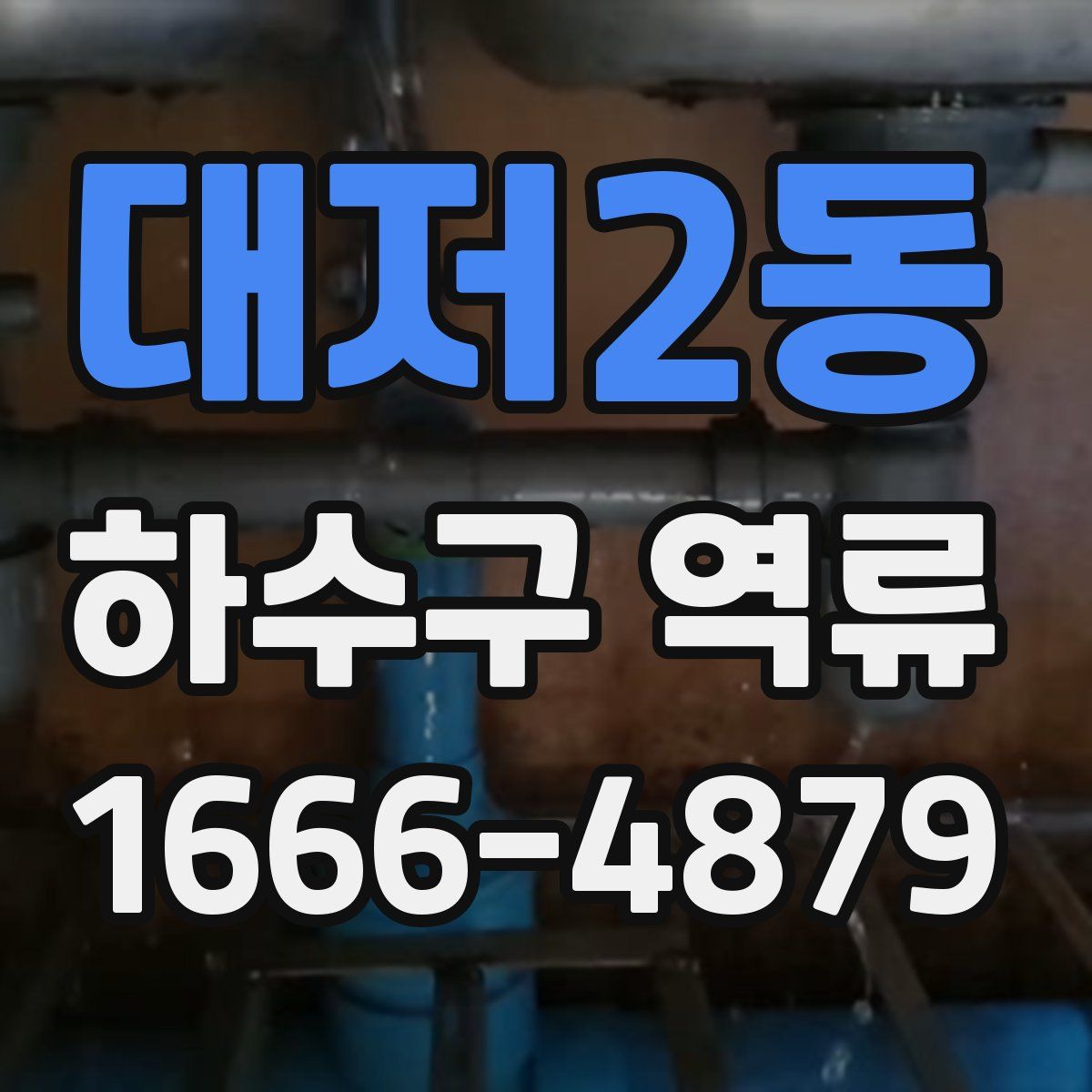 대저2동 하수구 역류
