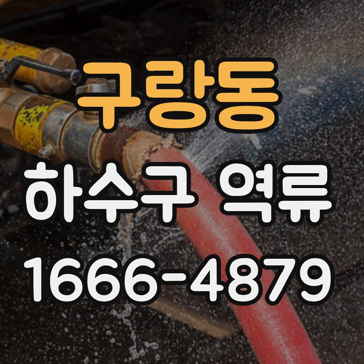 구랑동 하수구 역류