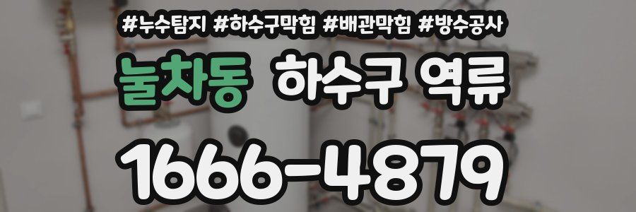 눌차동 하수구 역류