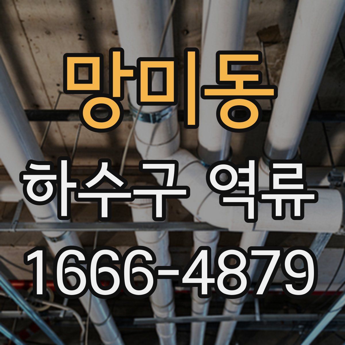 망미동 하수구 역류