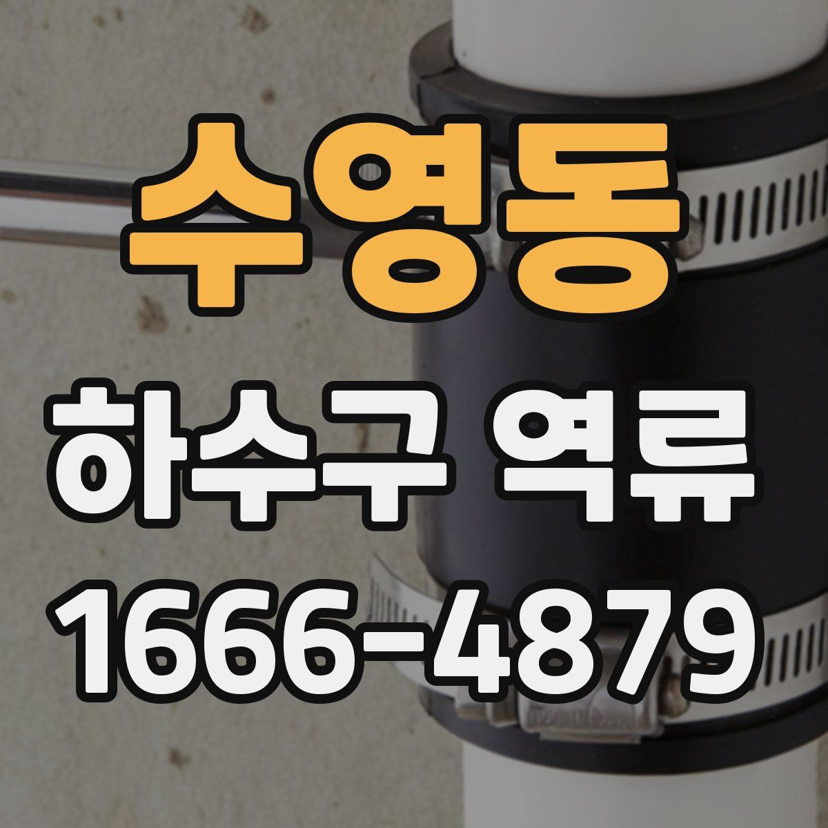 수영동 하수구 역류