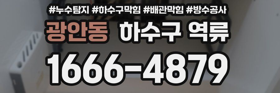 광안동 하수구 역류
