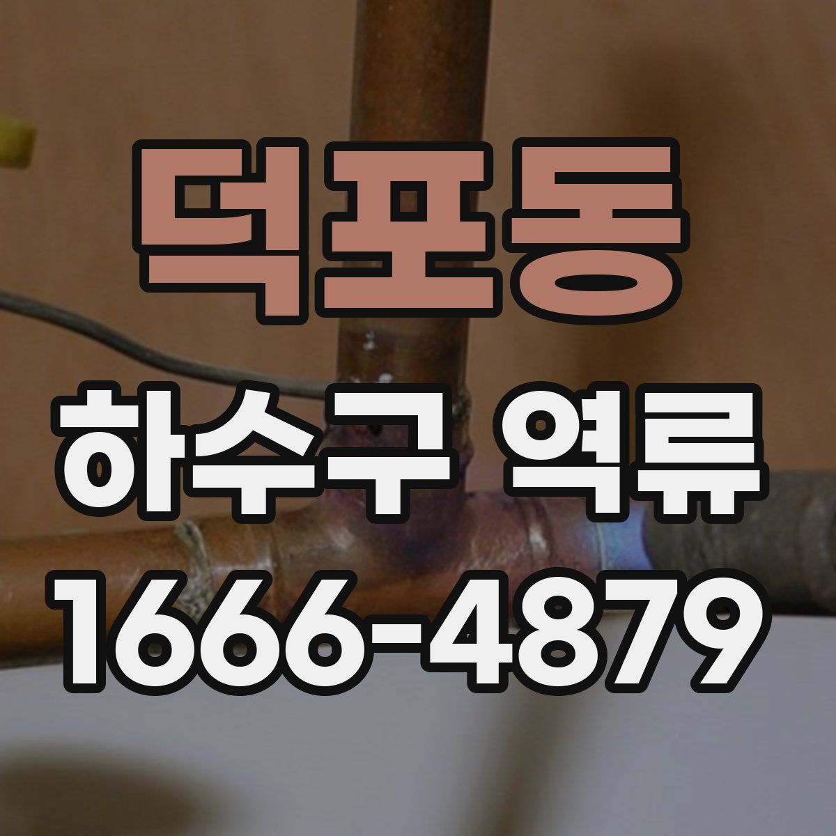 덕포동 하수구 역류
