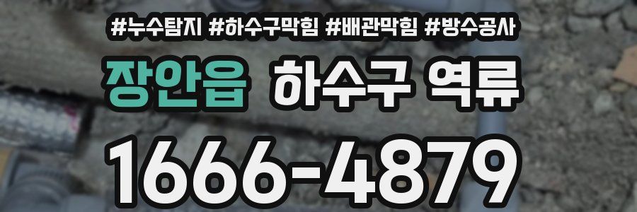 장안읍 하수구 역류