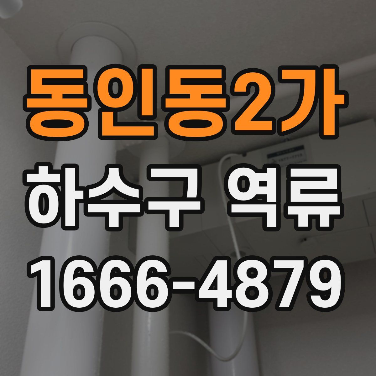 동인동2가 하수구 역류