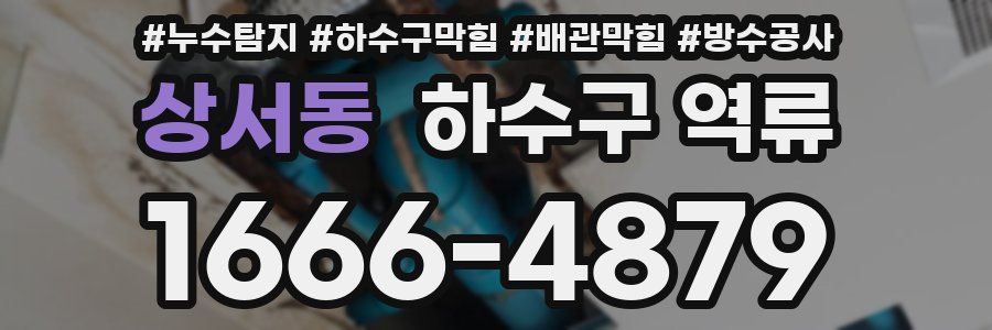 상서동 하수구 역류
