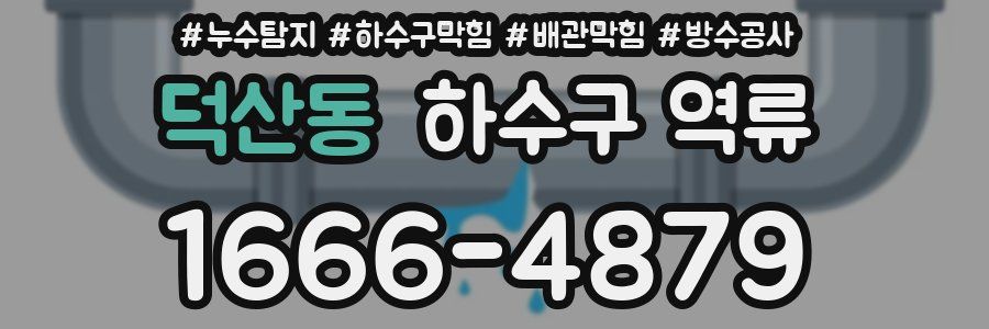 덕산동 하수구 역류