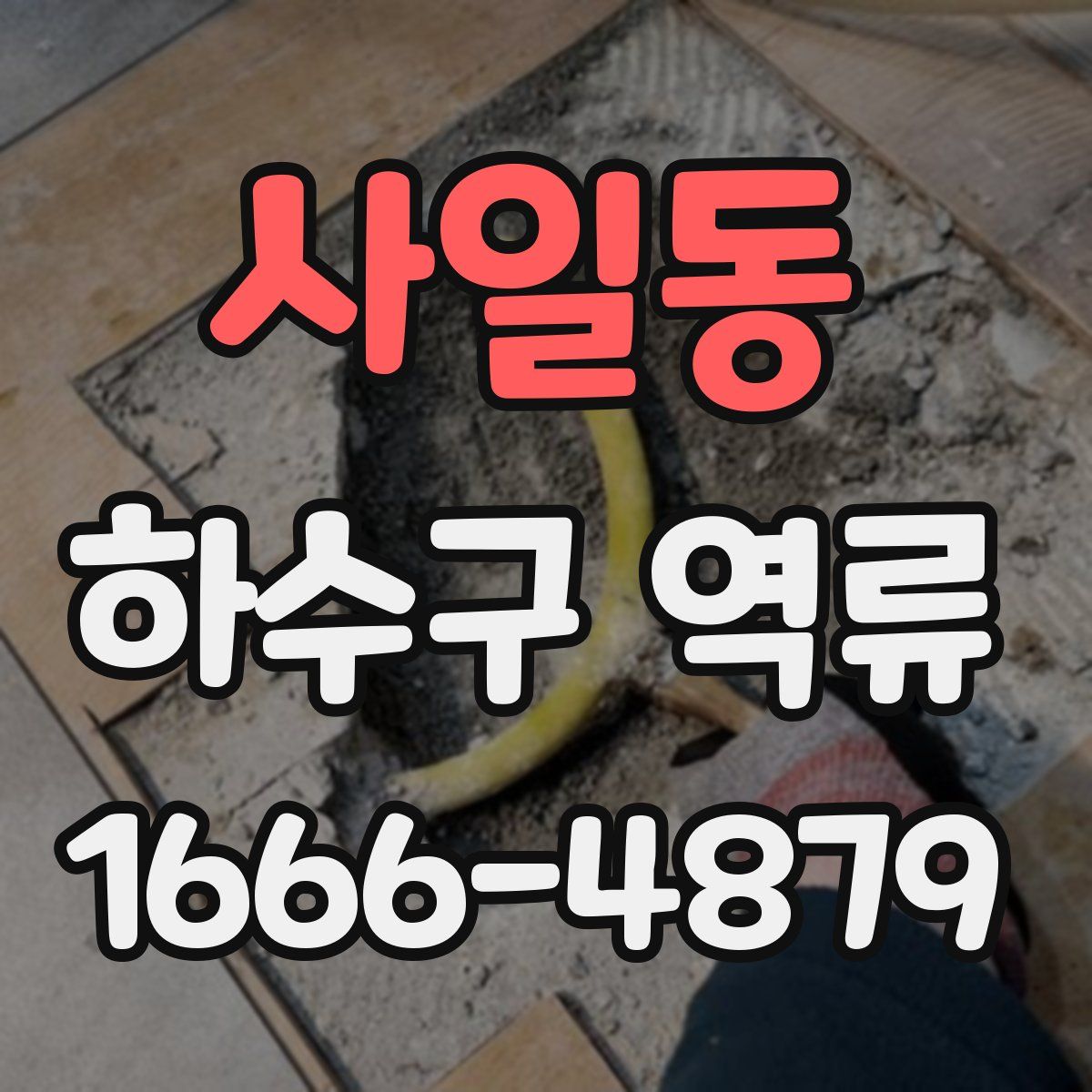 사일동 하수구 역류
