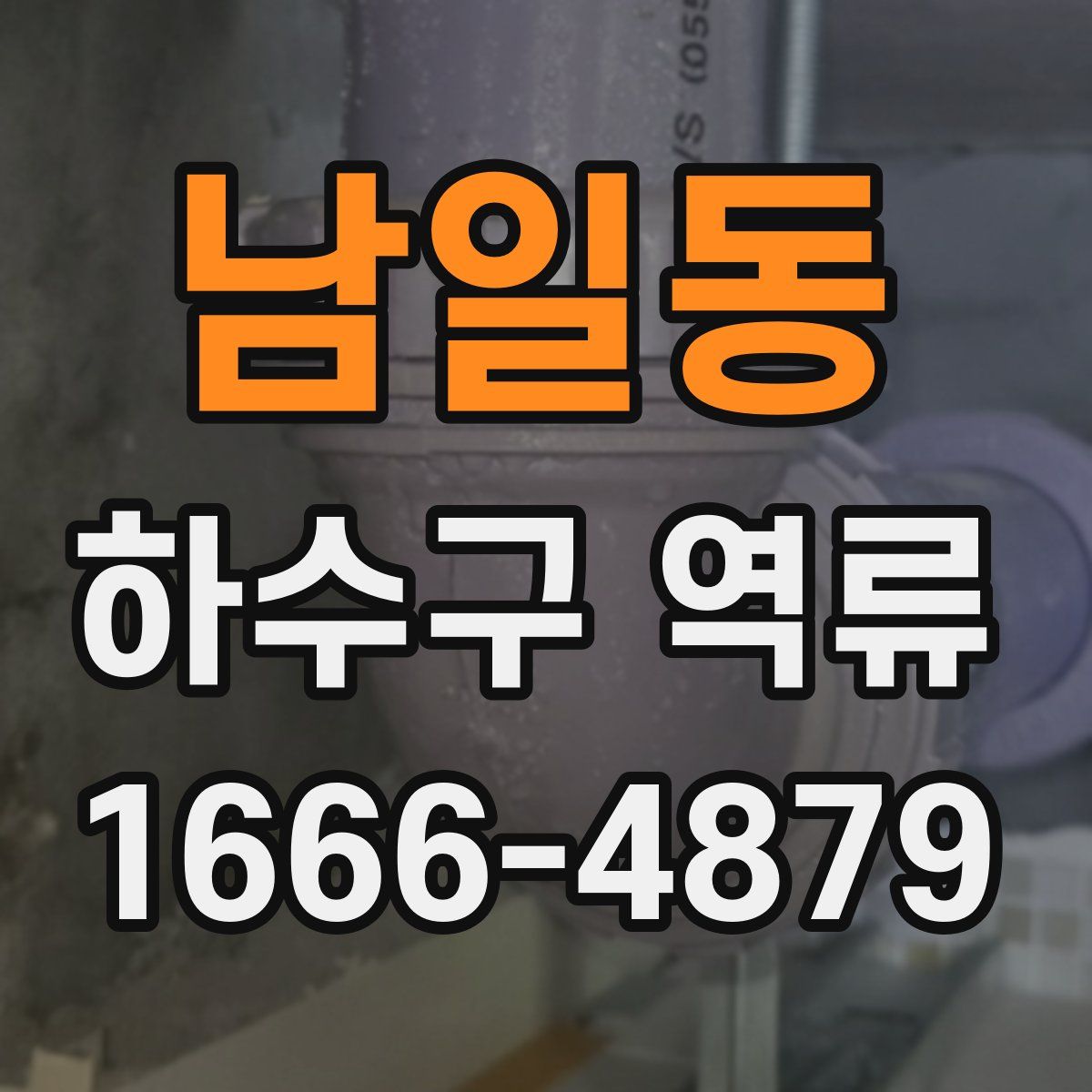 남일동 하수구 역류