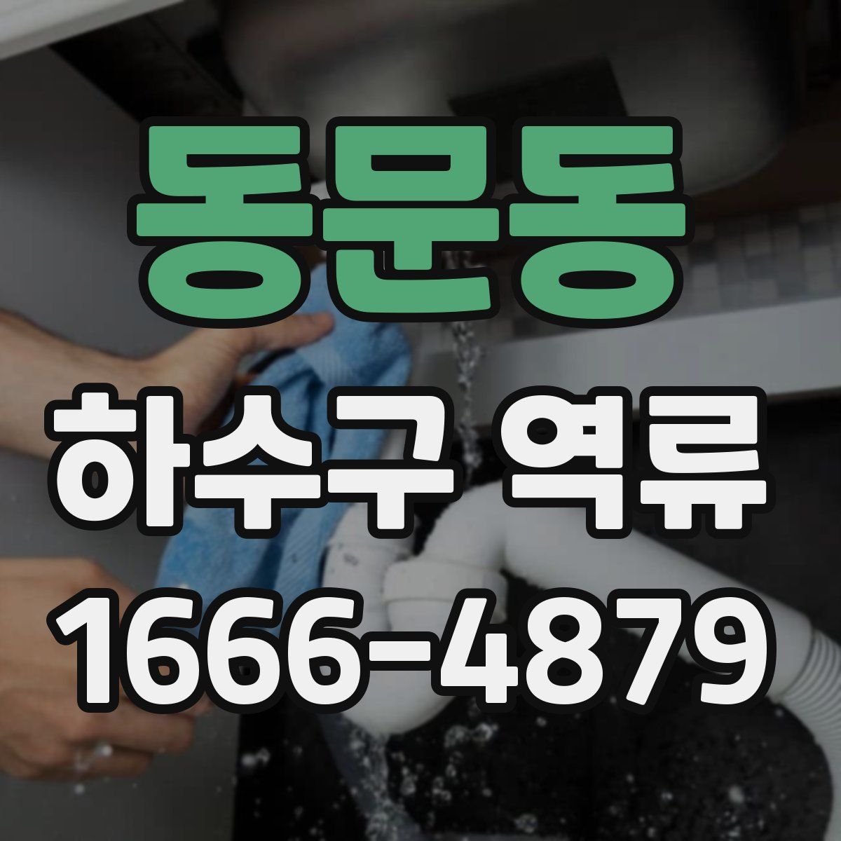 동문동 하수구 역류