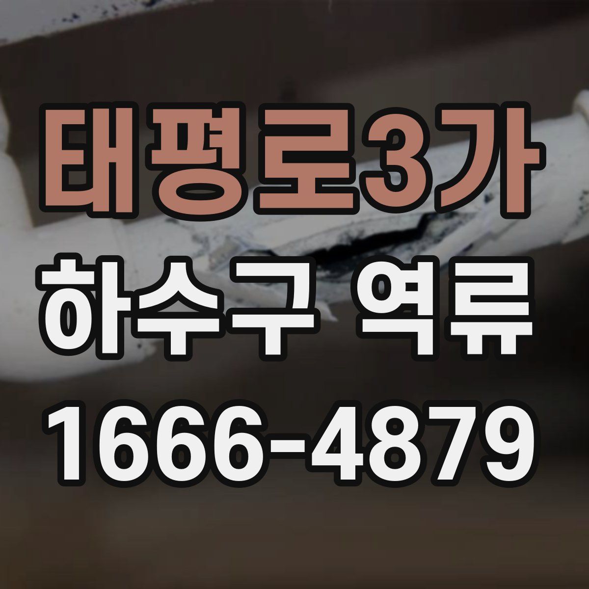 태평로3가 하수구 역류