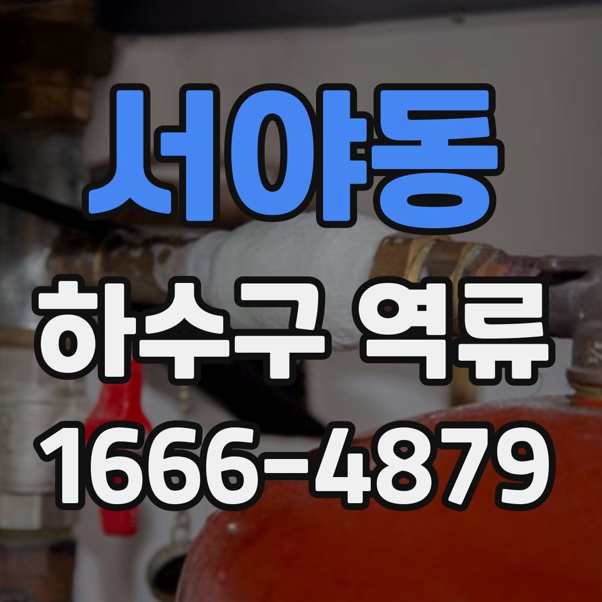 서야동 하수구 역류