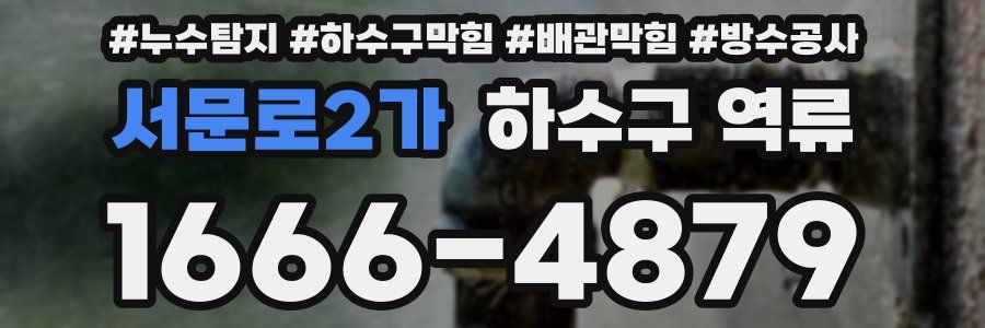 서문로2가 하수구 역류