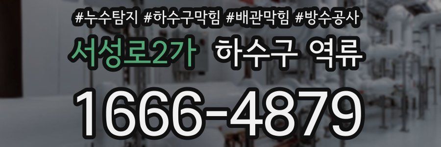서성로2가 하수구 역류