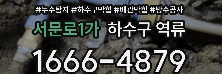 서문로1가 하수구 역류