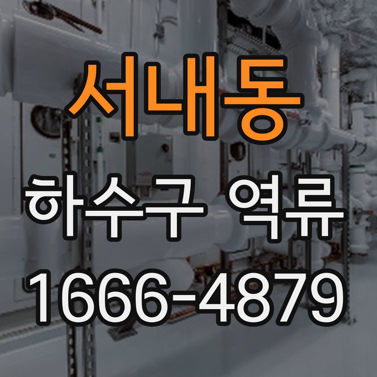 서내동 하수구 역류