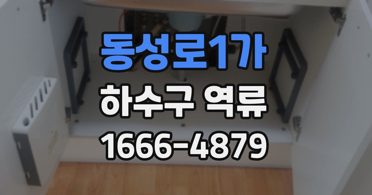동성로1가 하수구 역류