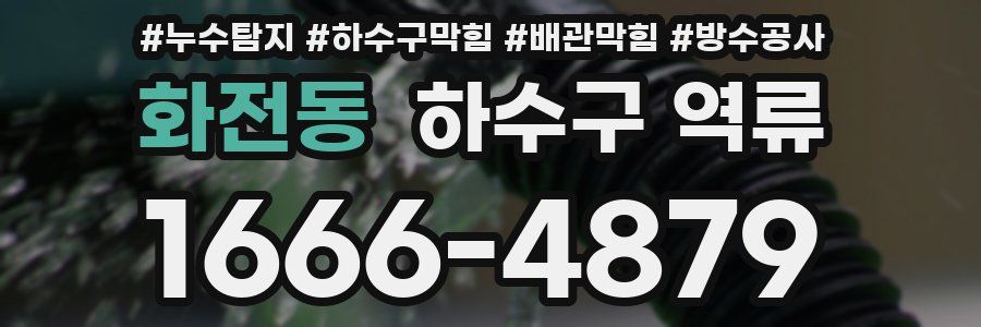 화전동 하수구 역류