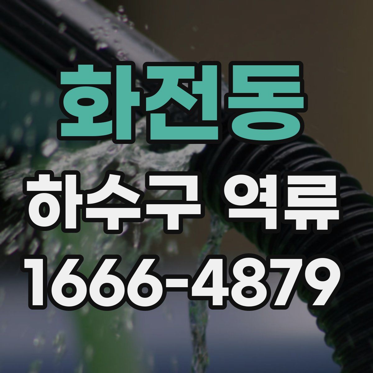 화전동 하수구 역류