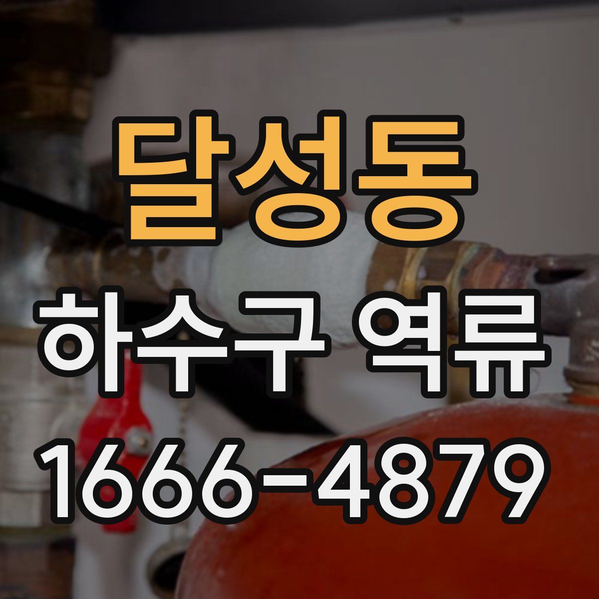 달성동 하수구 역류