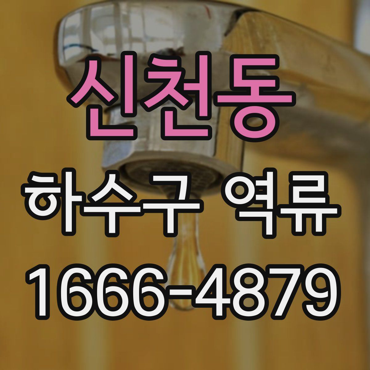 신천동 하수구 역류