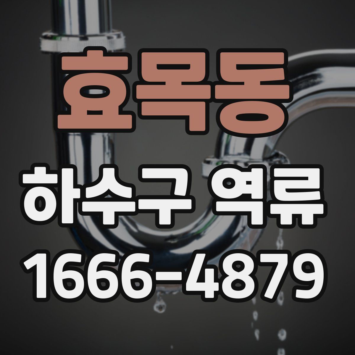 효목동 하수구 역류