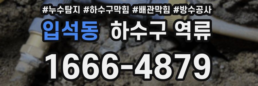 입석동 하수구 역류