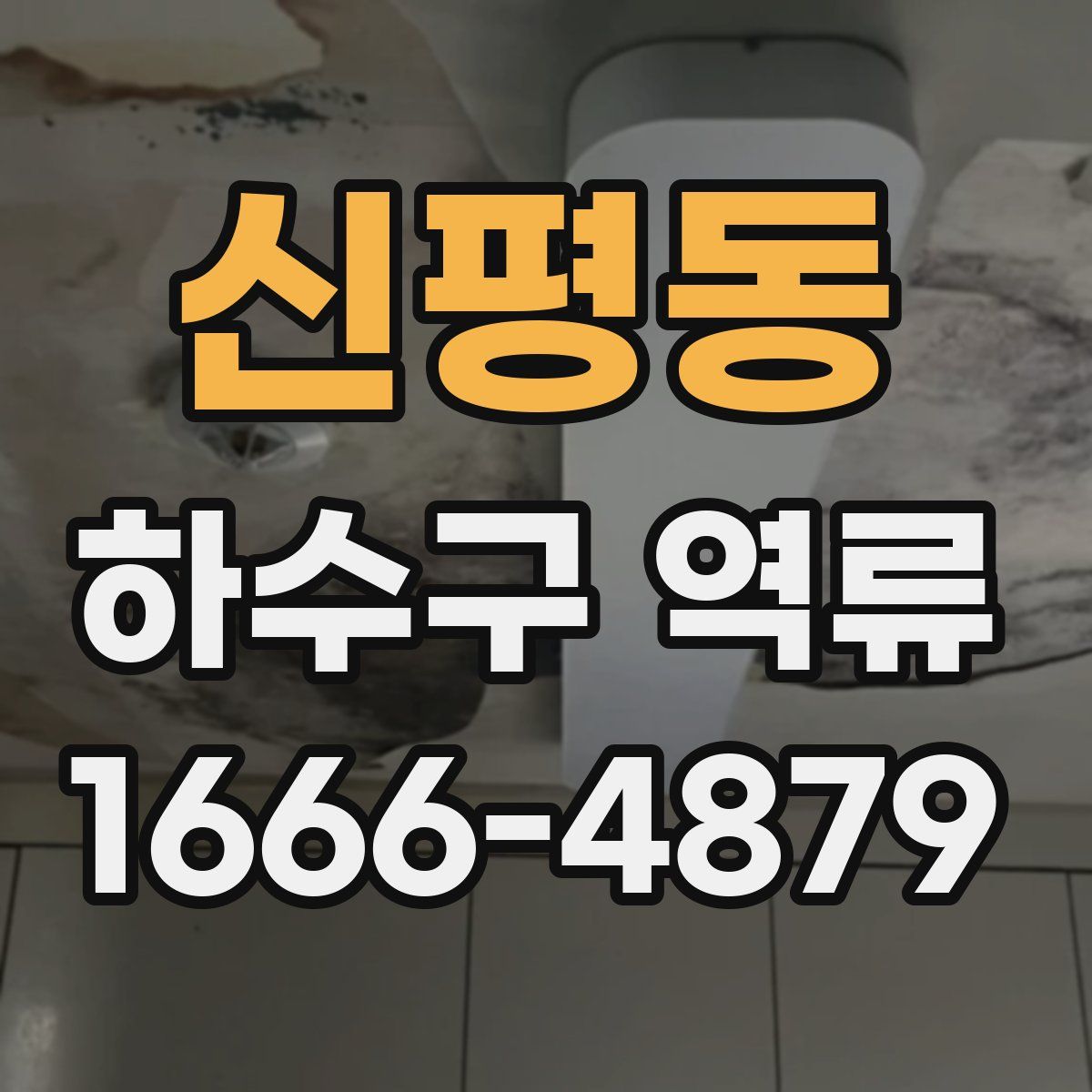 신평동 하수구 역류