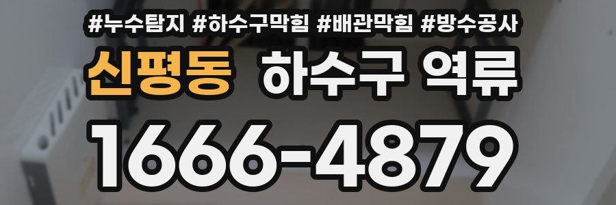 신평동 하수구 역류