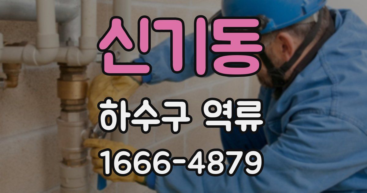 신기동 하수구 역류