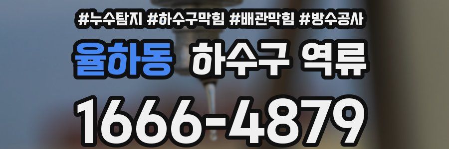 율하동 하수구 역류
