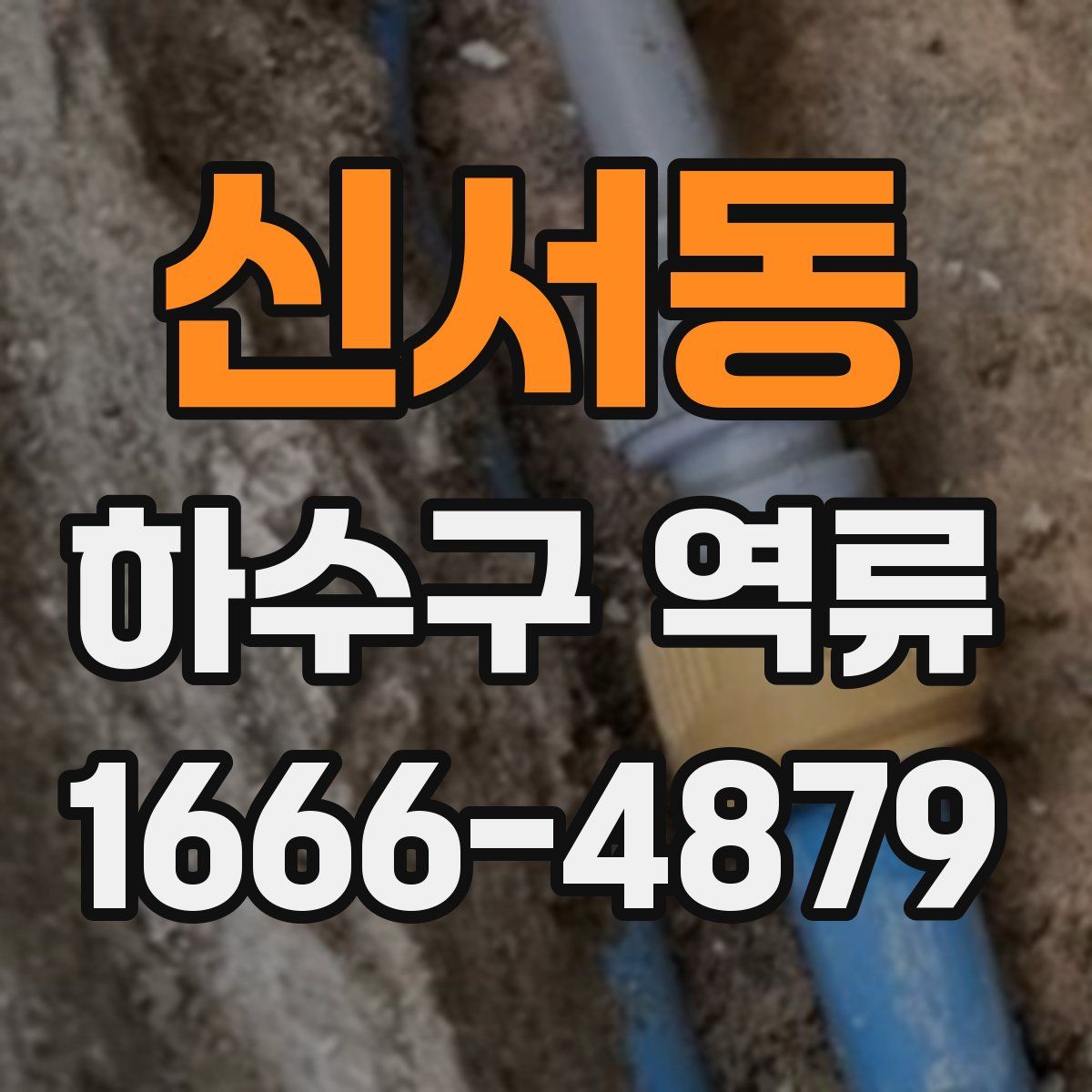 신서동 하수구 역류