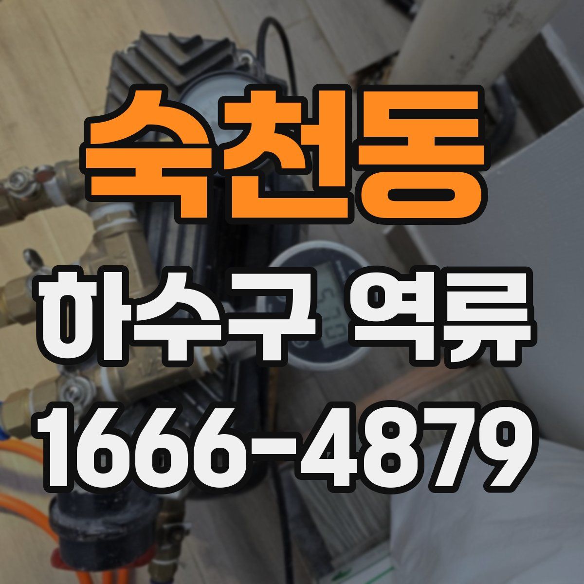 숙천동 하수구 역류