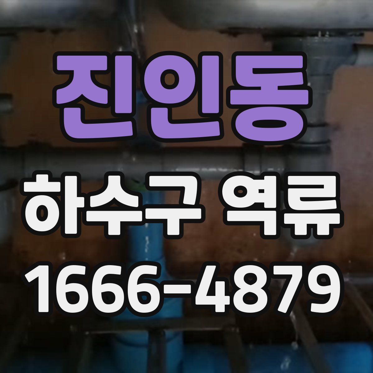 진인동 하수구 역류