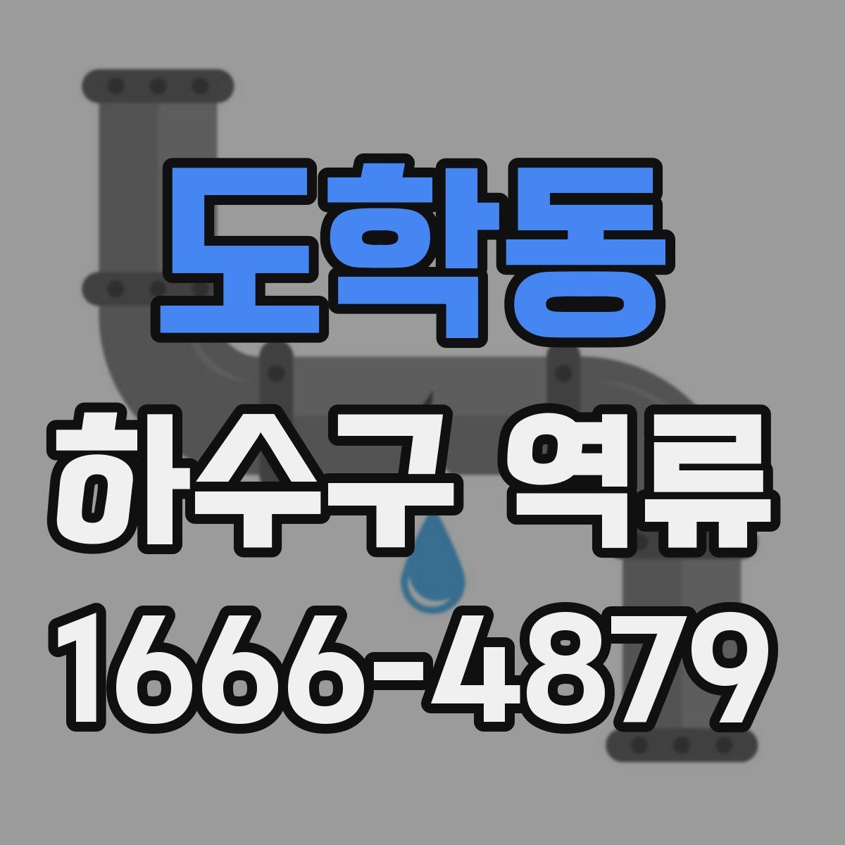 도학동 하수구 역류