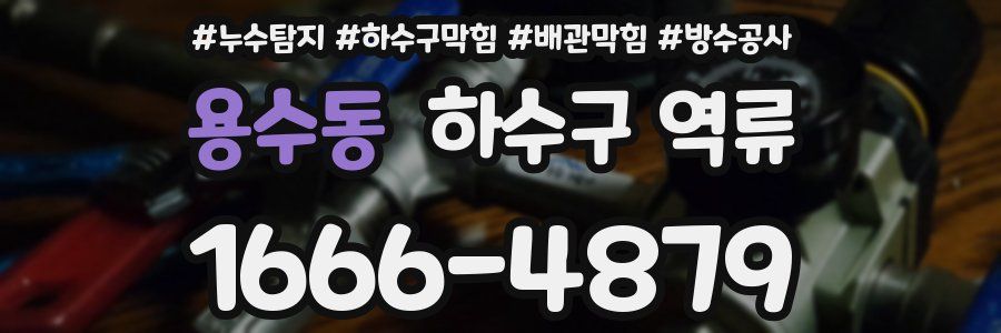 용수동 하수구 역류