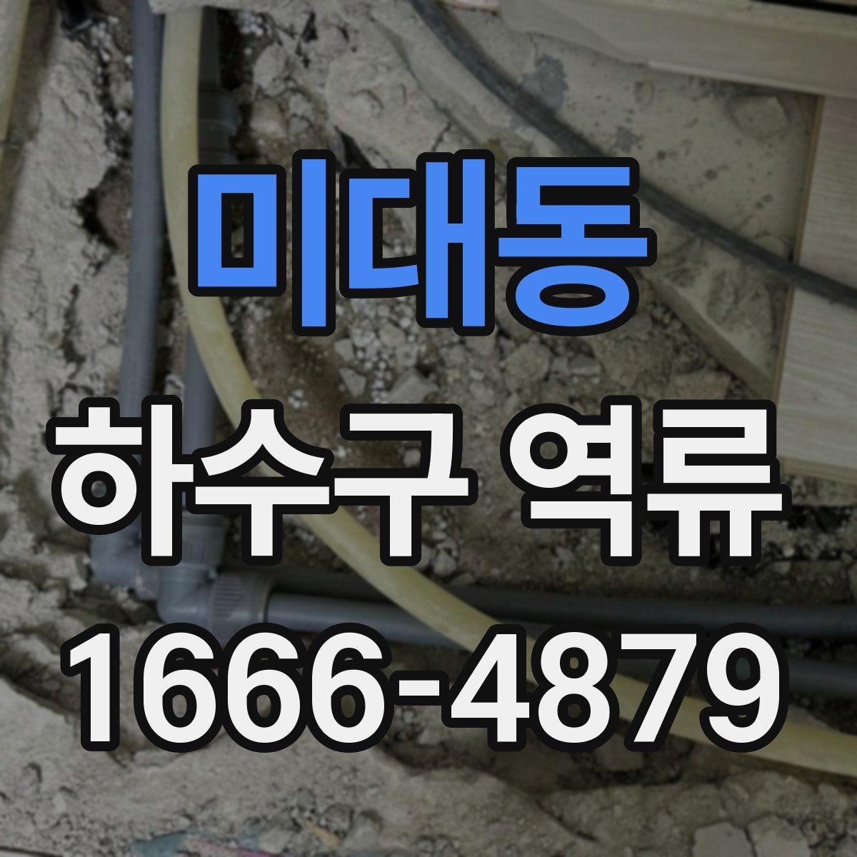 미대동 하수구 역류