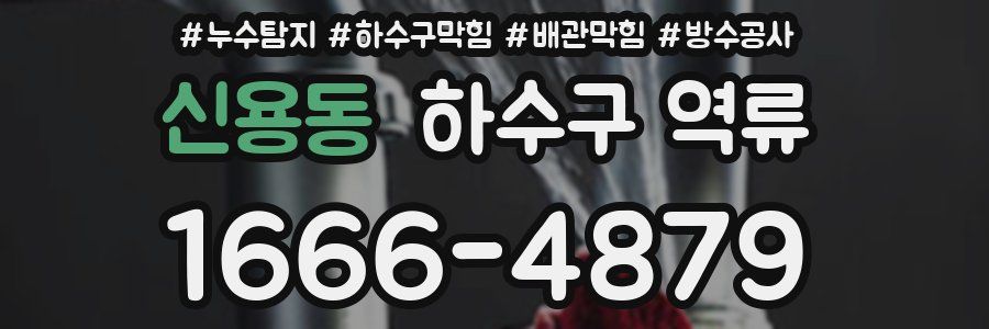 신용동 하수구 역류