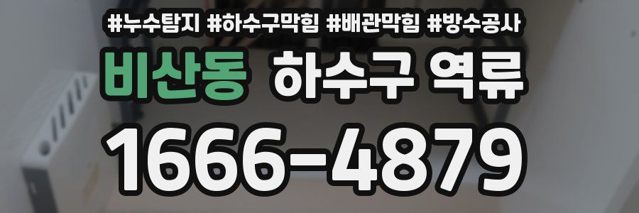 비산동 하수구 역류