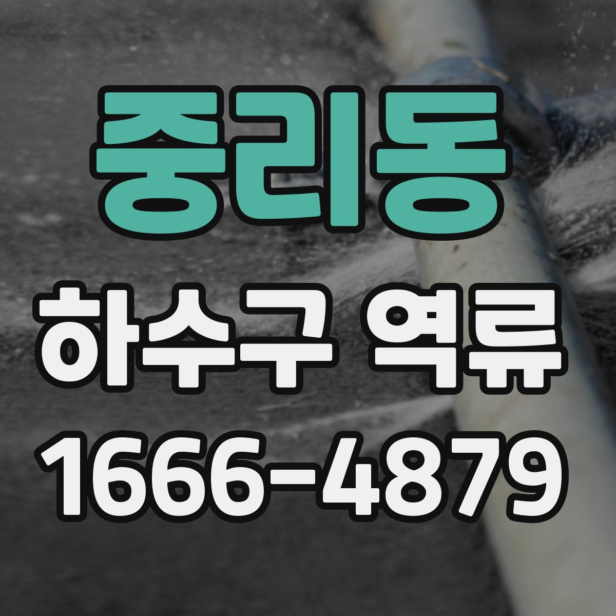 중리동 하수구 역류