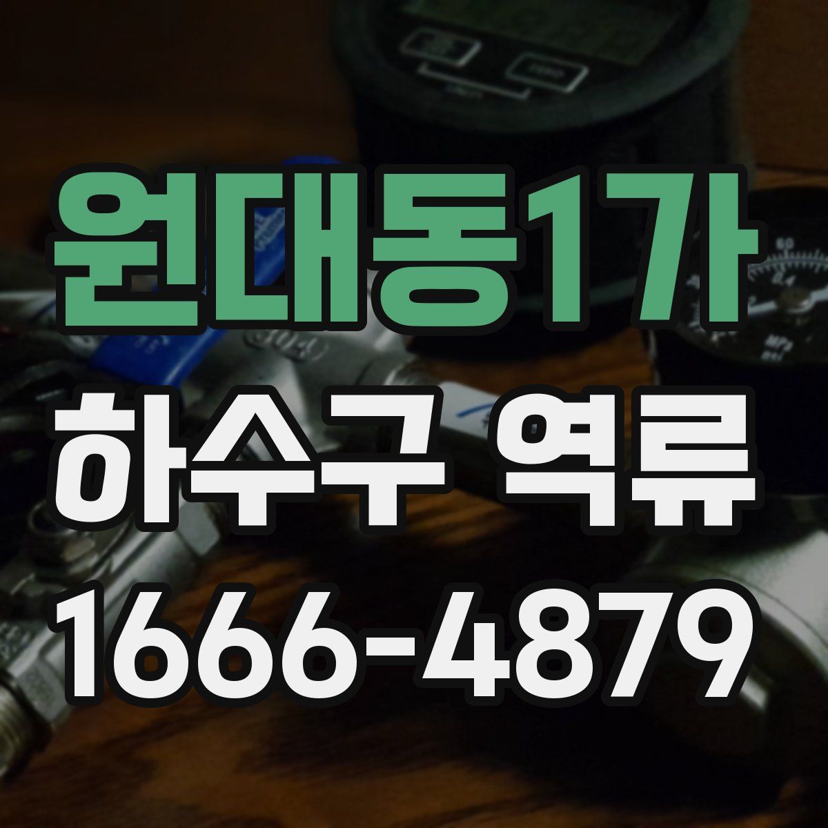원대동1가 하수구 역류