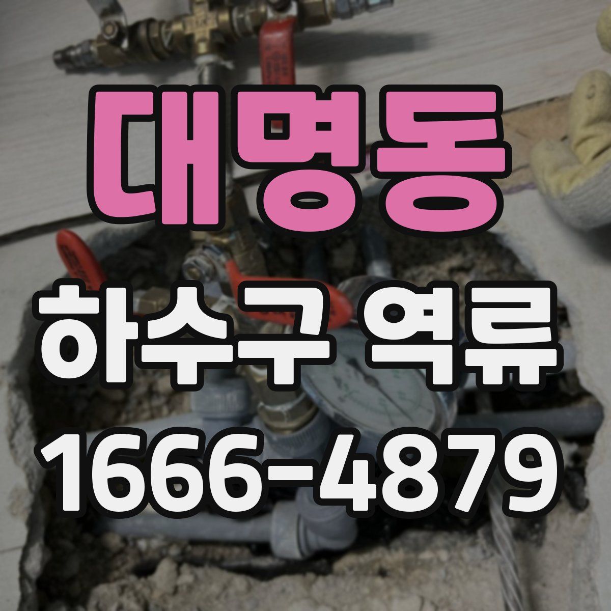 대명동 하수구 역류