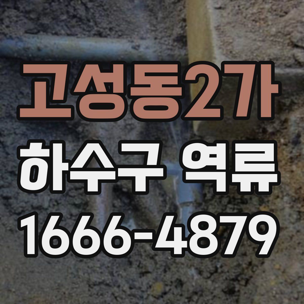 고성동2가 하수구 역류