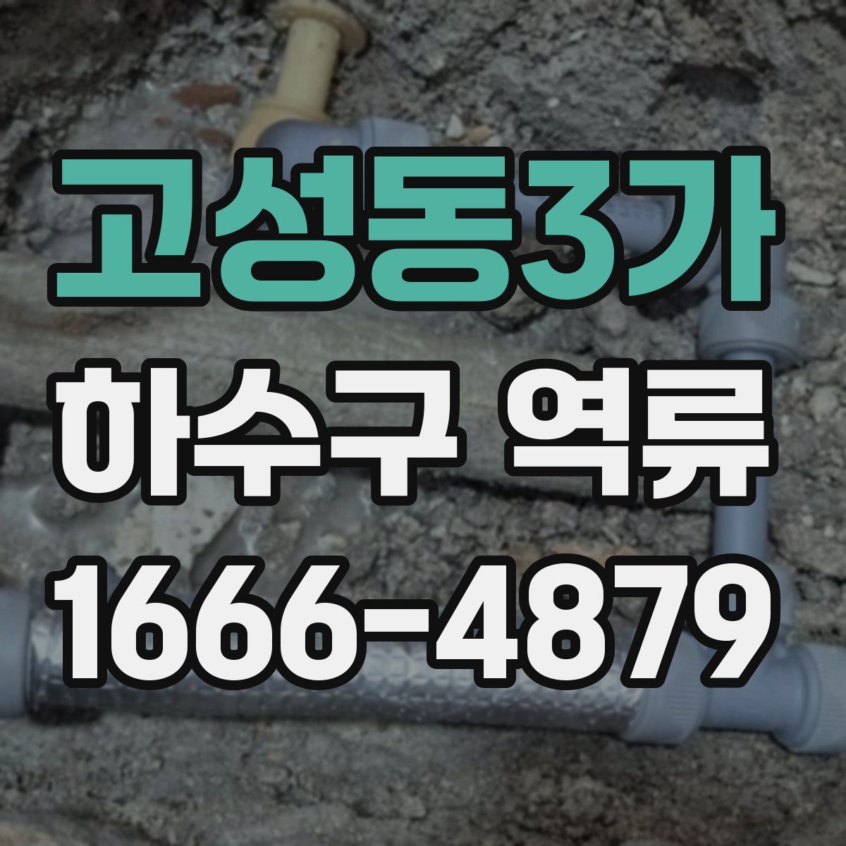 고성동3가 하수구 역류